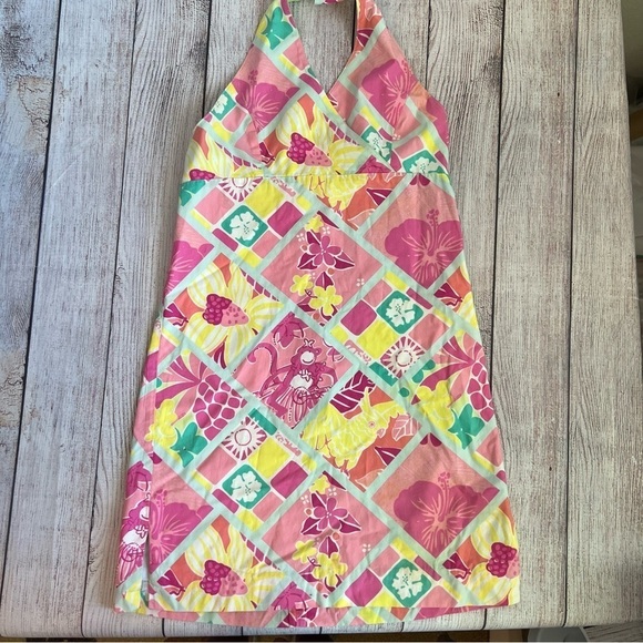 Lilly Pulitzer Vintage Halter Monkey Dress 10 - Picture 1 of 10